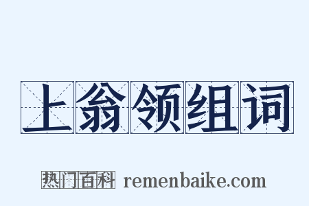 上翁领组词是什么意思的图片
